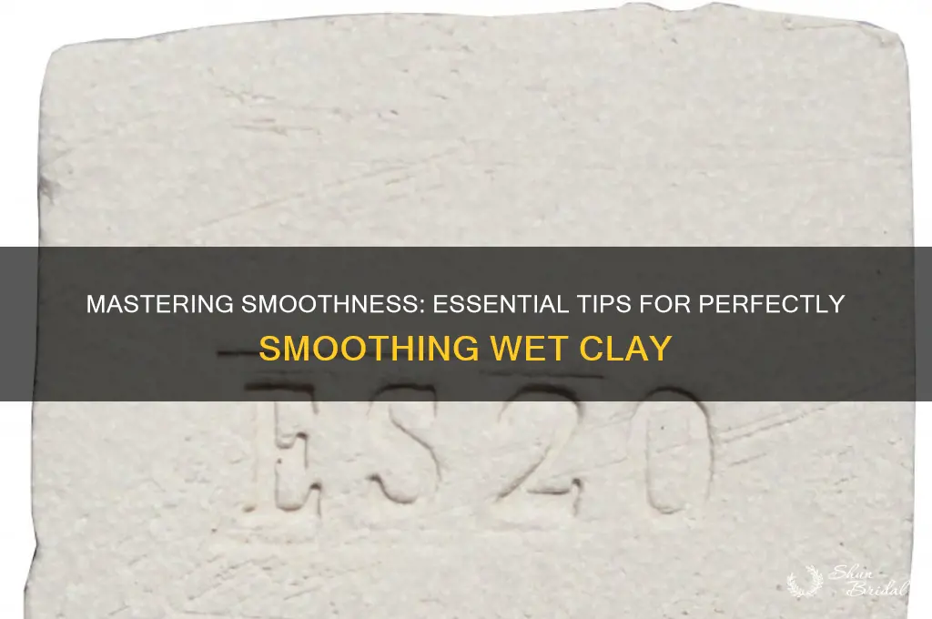 how to smooth wed clay
