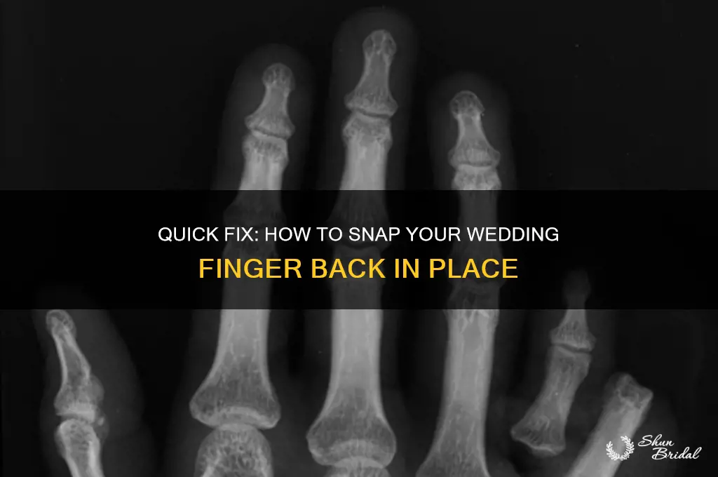 how to snap your wedding finger back in place