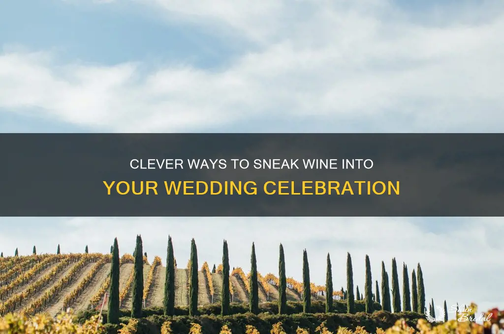 how to sneak wine in a wedding