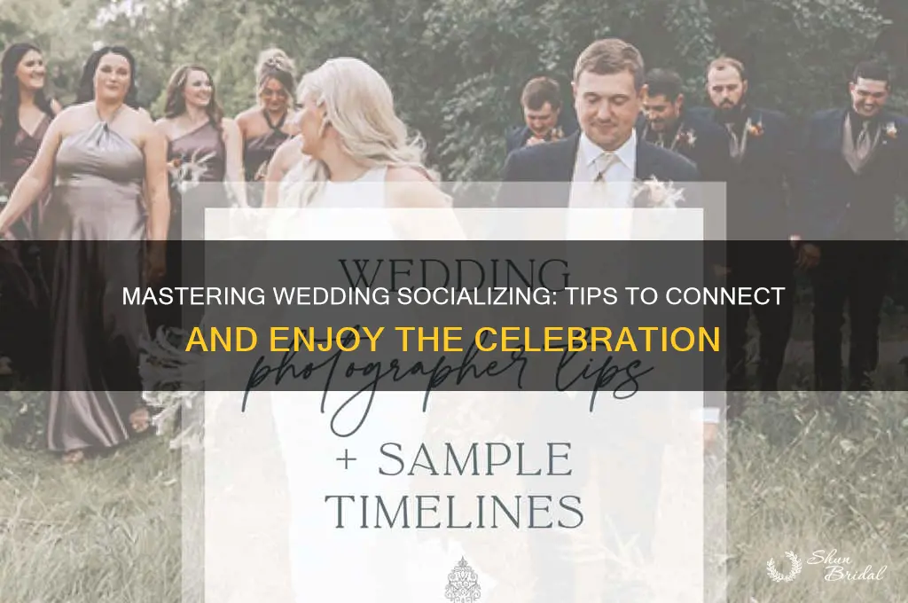 how to socialize at a wedding