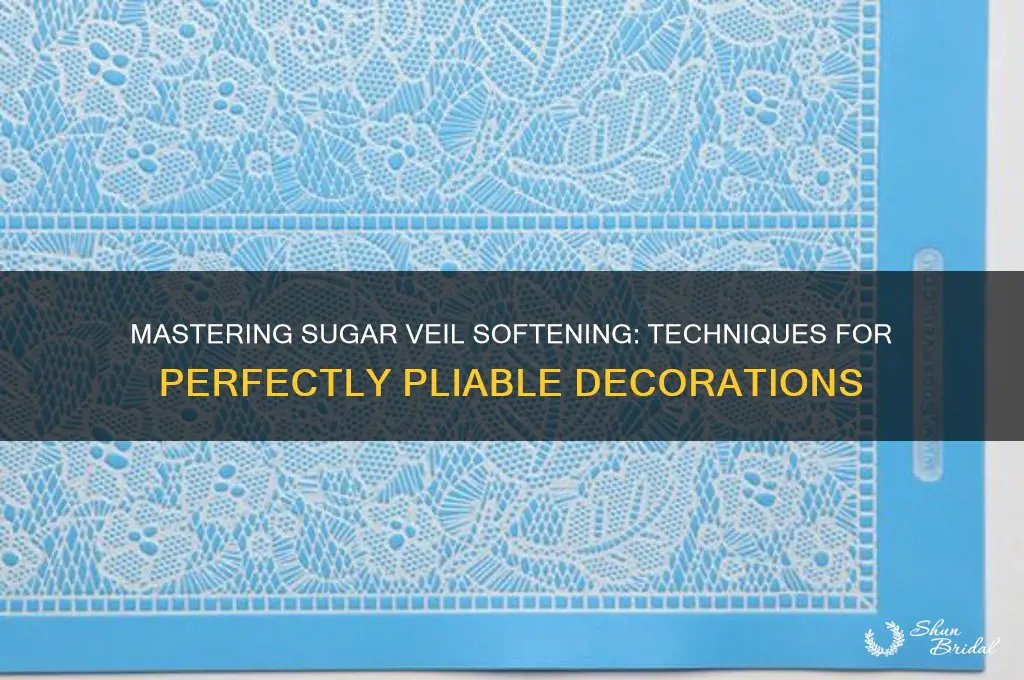 how to soften sugar veil