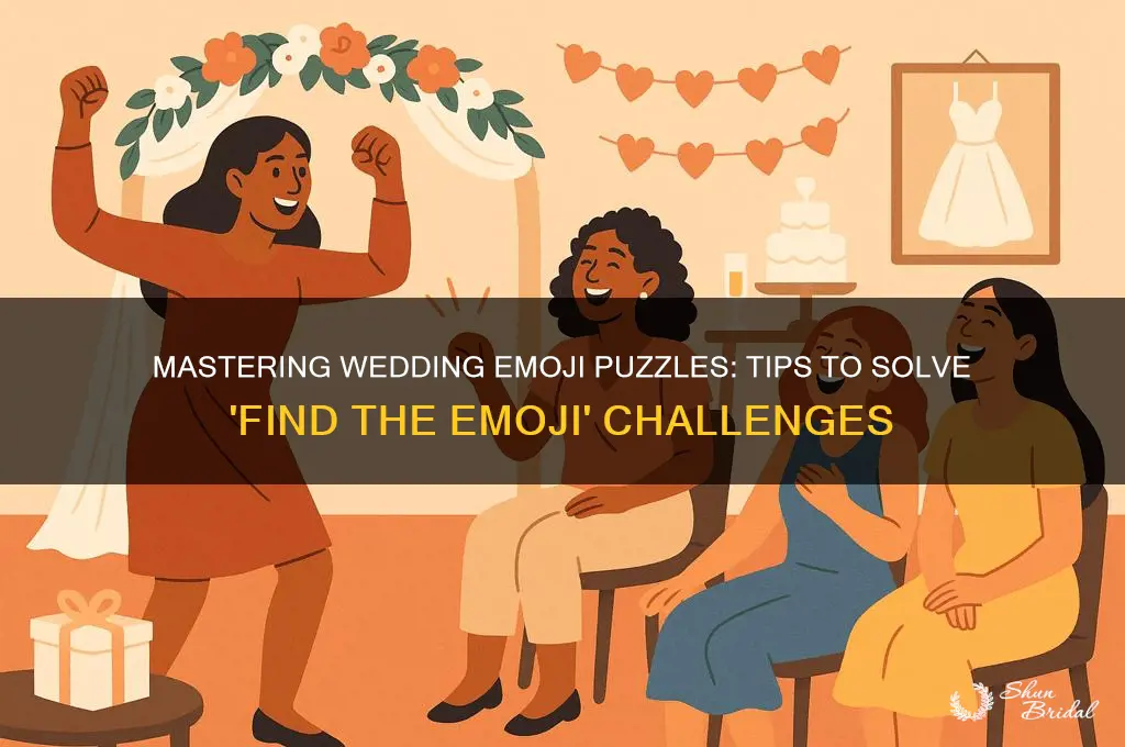 how to solve wedding on find the emoji