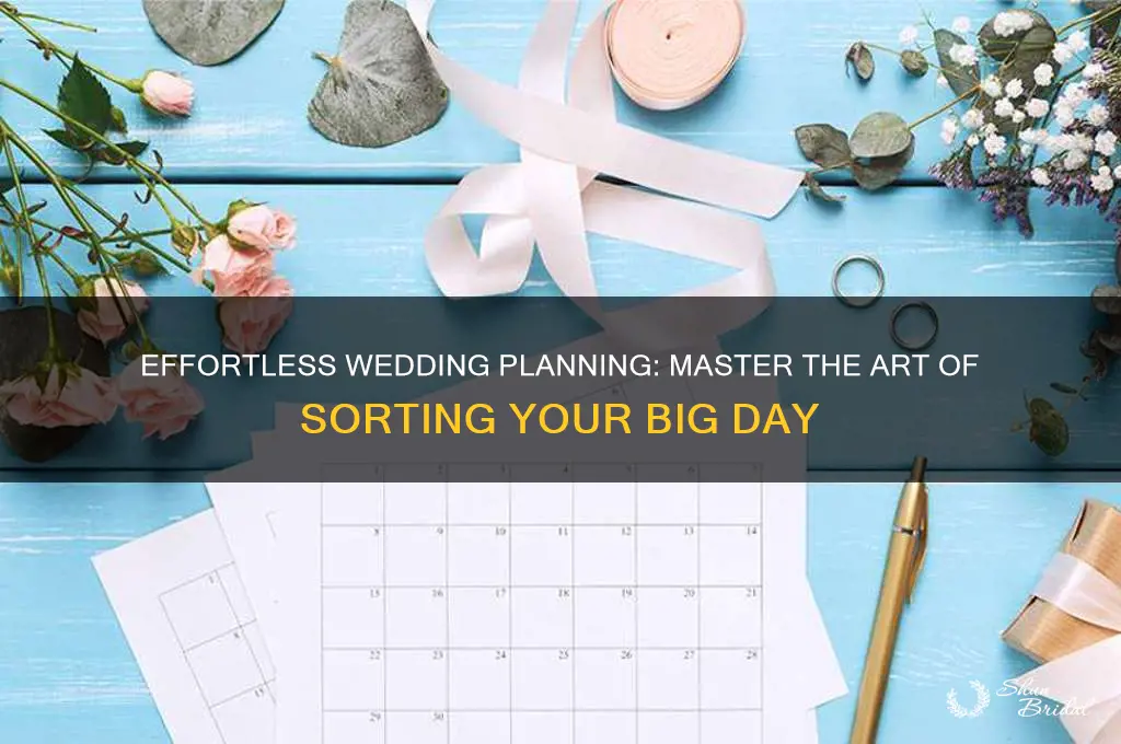 how to sort a wedding
