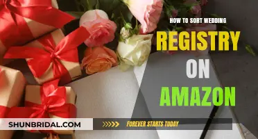 Sorting Your Wedding Registry on Amazon: A Guide