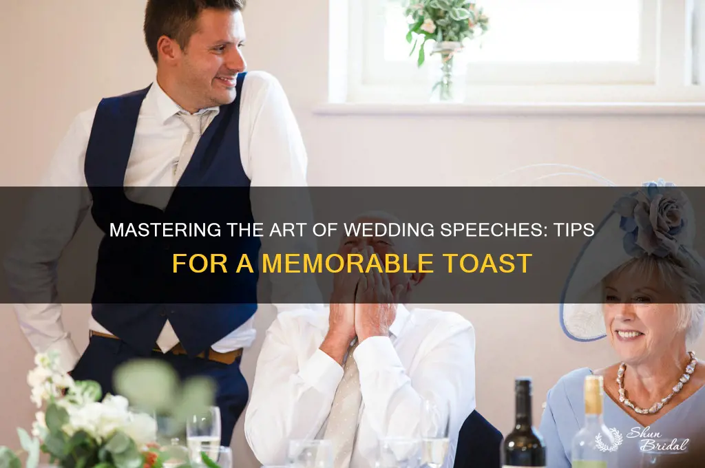 how to speak about great at a wedding
