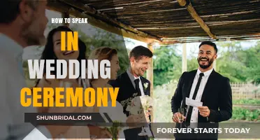 Mastering the Art of Speaking at Your Wedding Ceremony