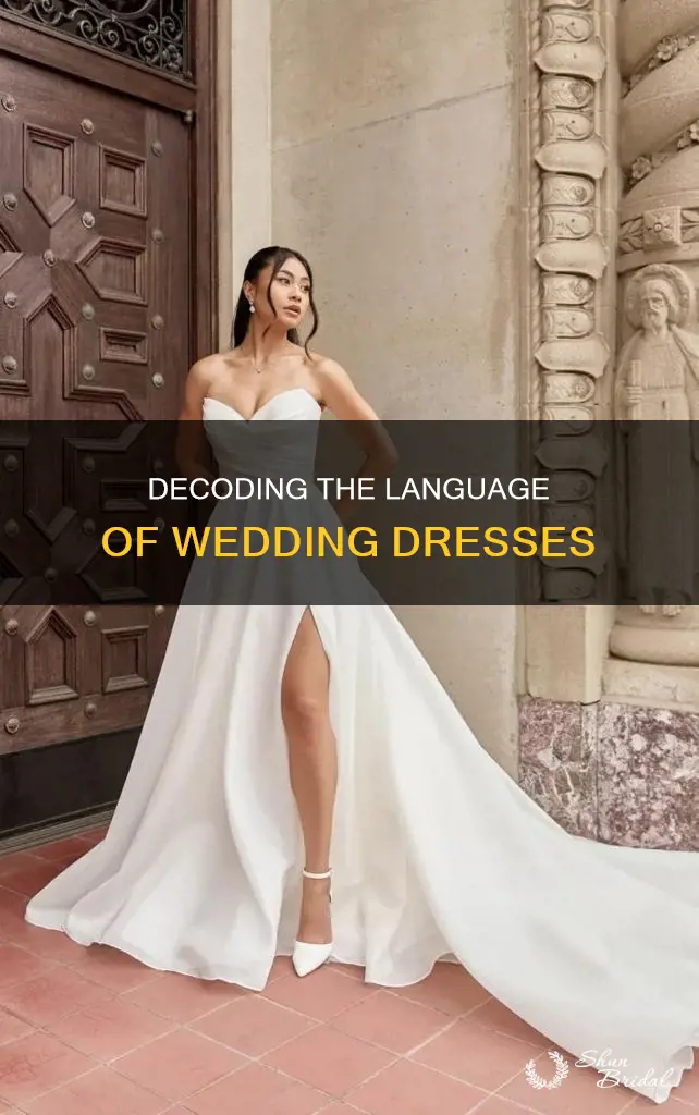 how to speak wedding dress