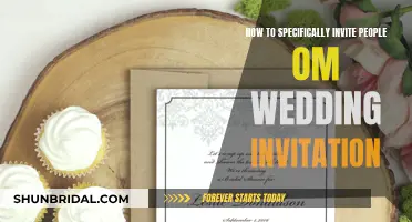 Wedding Guest List: Inviting Specific People with Care