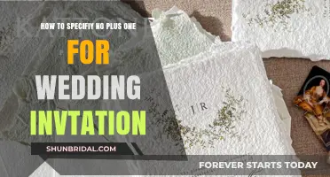 Setting Boundaries: Crafting a Clear No Plus One Wedding Invitation