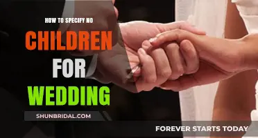 Child-Free Wedding Etiquette: How to Kindly Specify No Children