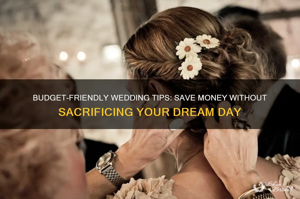 how to spend less money on a wedding
