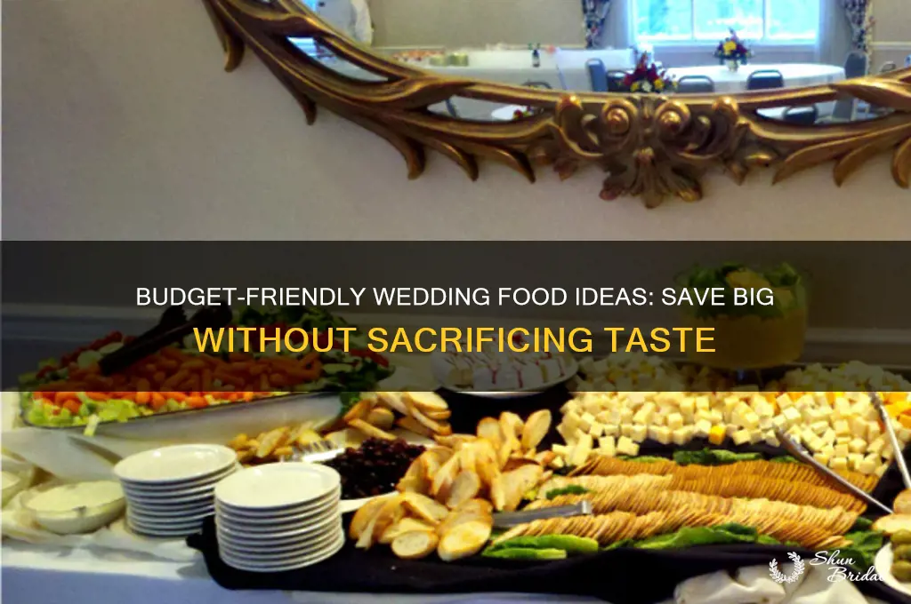 how to spend less on wedding food