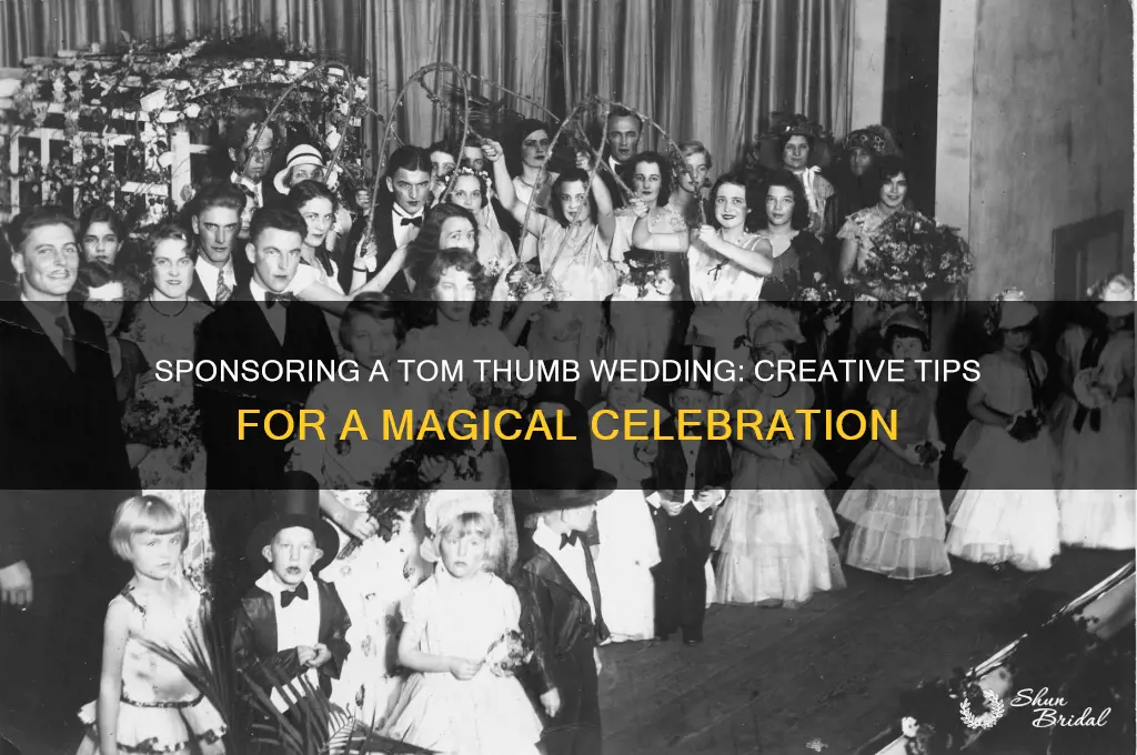 how to sponsor a tom thumb wedding
