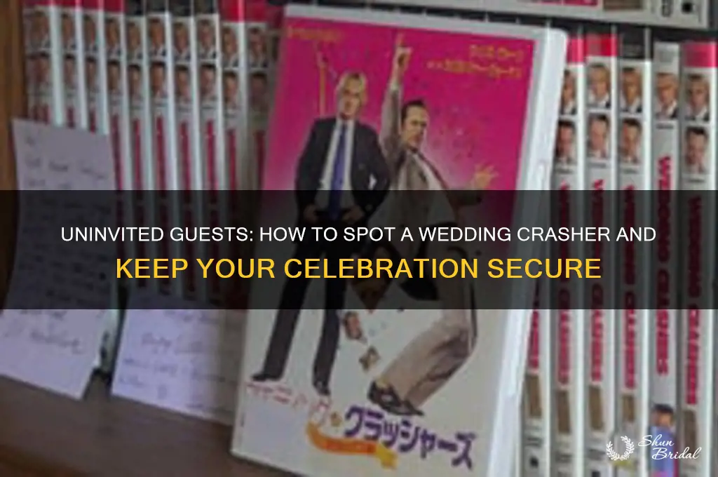 how to spot a wedding crasher