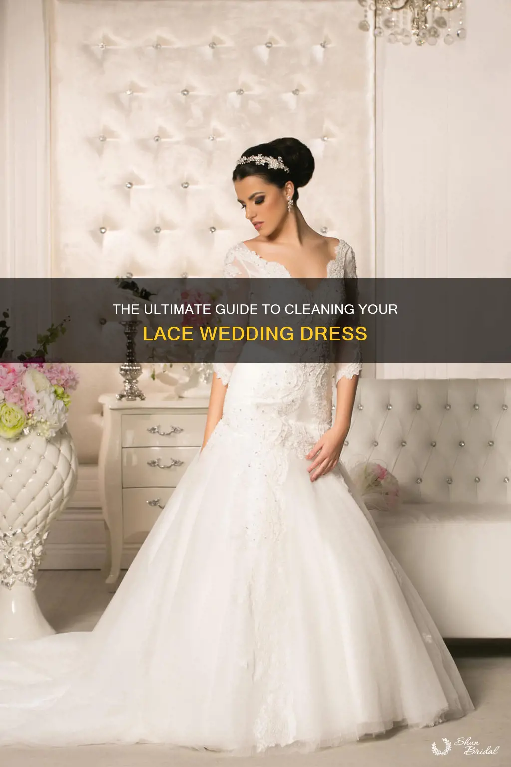 how to spot clean a lace wedding dress