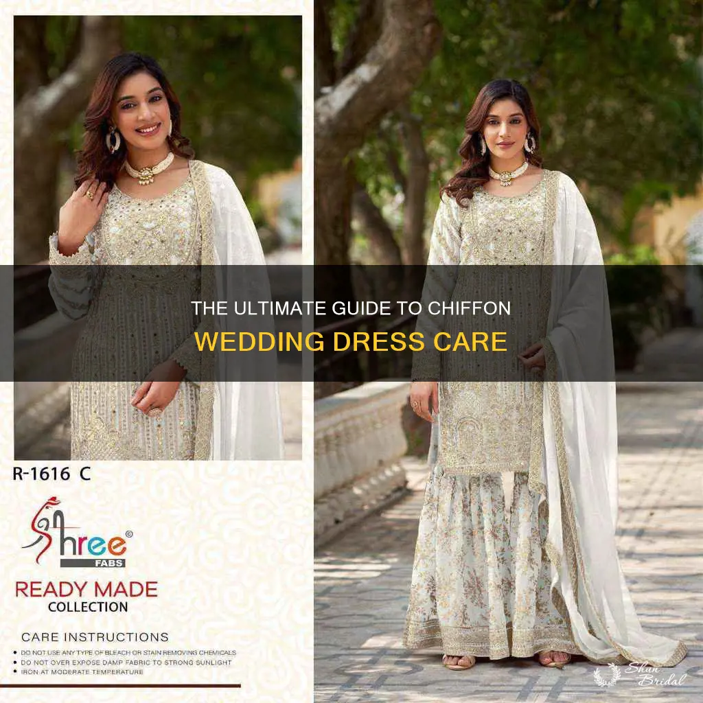 how to spot clean chiffon wedding dress