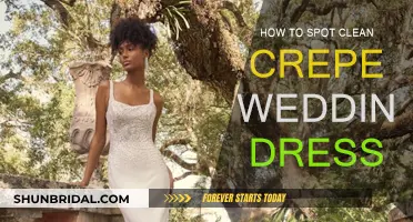 Spot-Cleaning Your Crepe Wedding Dress: A Step-by-Step Guide