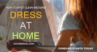 Spot-Cleaning Your Wedding Dress: DIY Guide