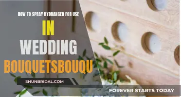 Spraying Hydrangeas for Wedding Bouquets: A Step-by-Step Guide