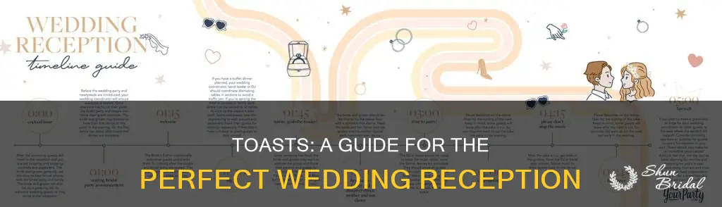 how to spread out toasts during wedding reception