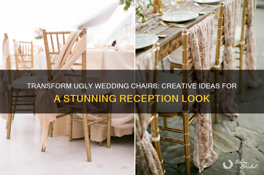 how to spruce up ugly wedding chairs