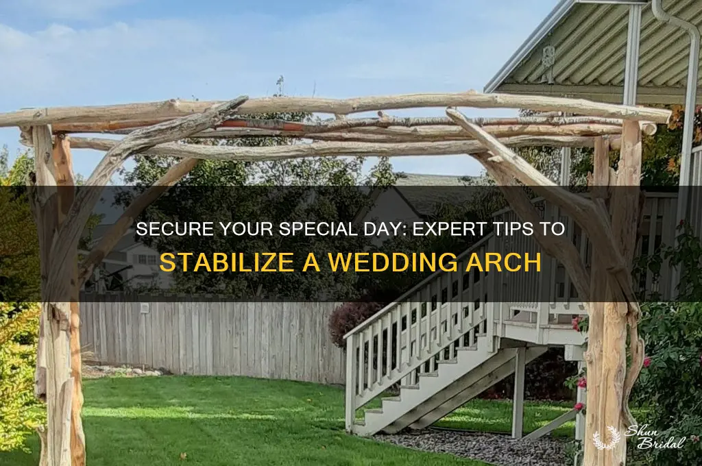 how to stabilize a wedding arch