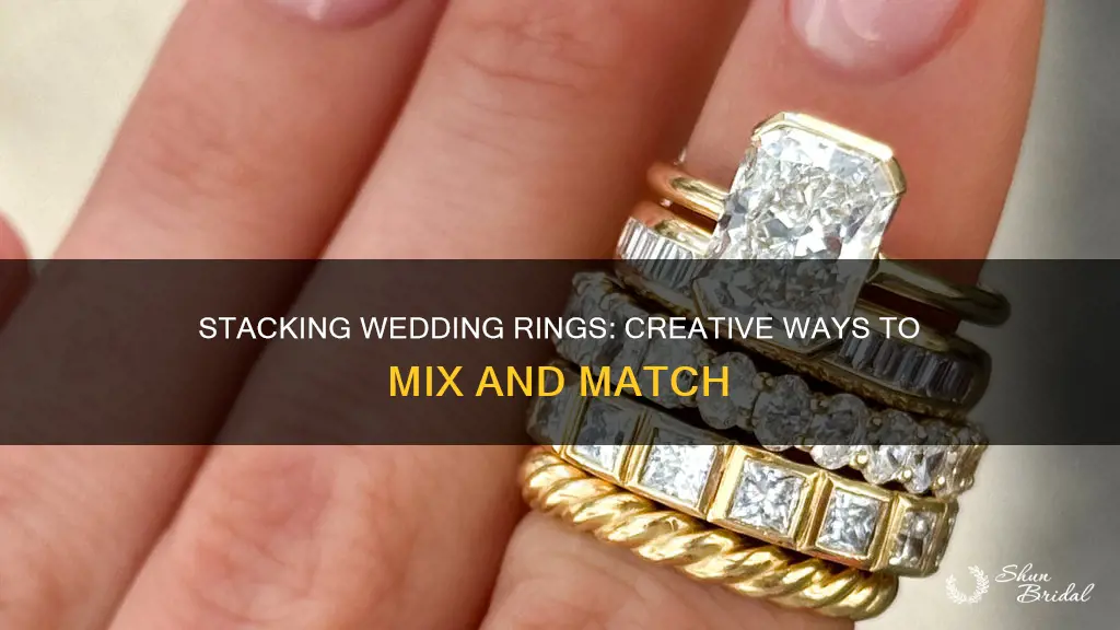 how to stack wedding rings
