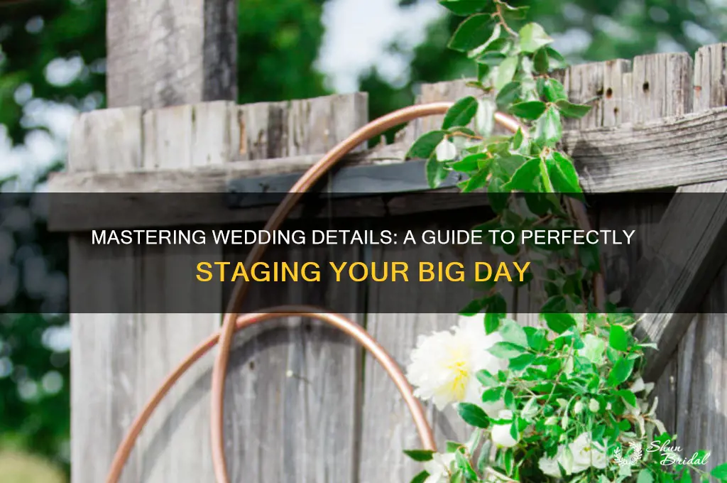 how to stage wedding details