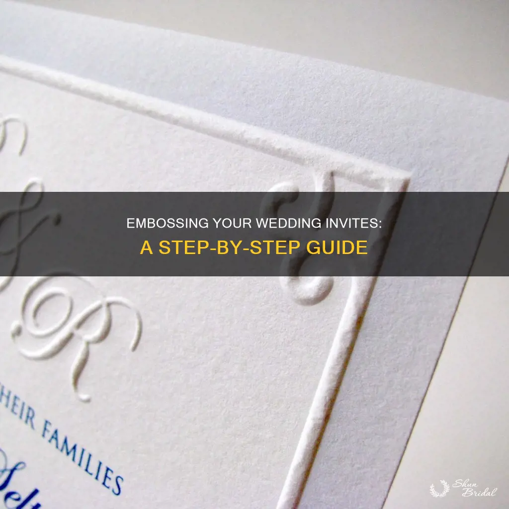 how to stamp emboss wedding invitations