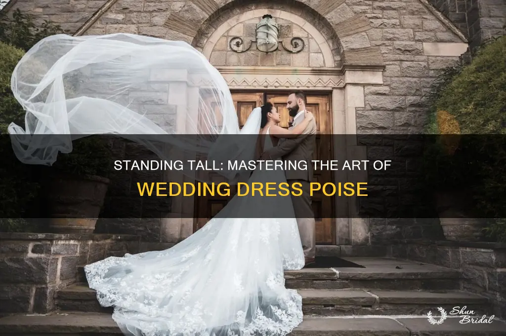 how to stand in your wedding dress