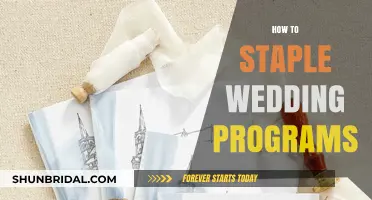 Elegant Stapling Techniques for Perfect Wedding Programs: A DIY Guide