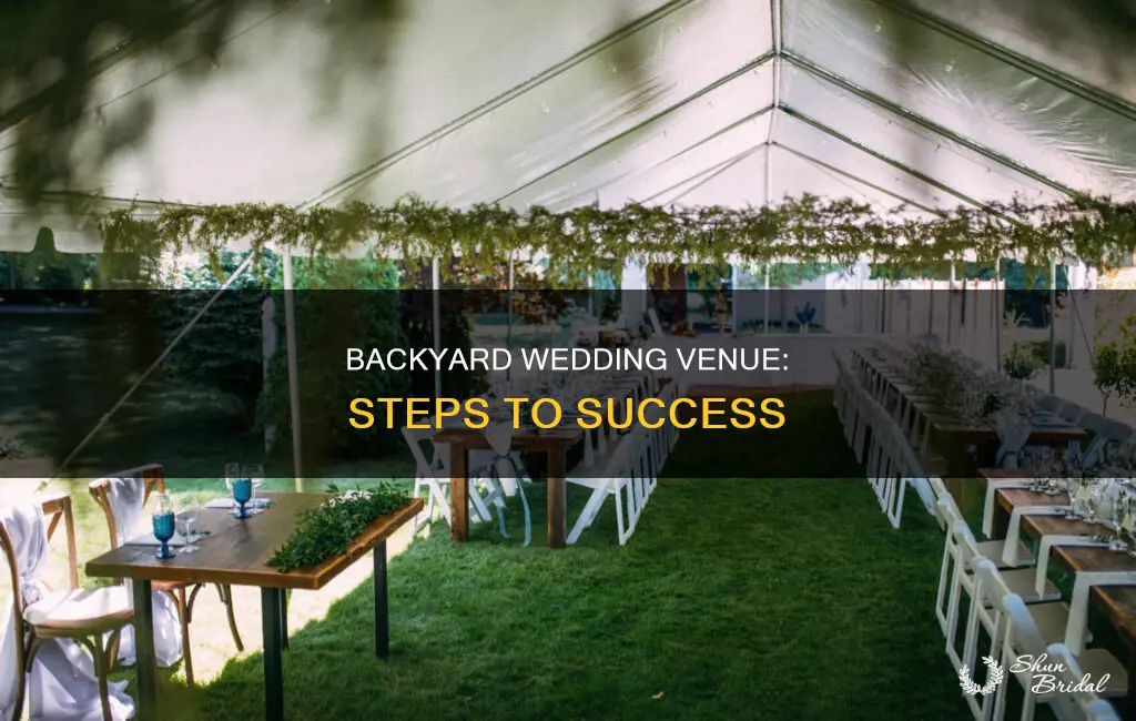 how to start a backyard wedding venue