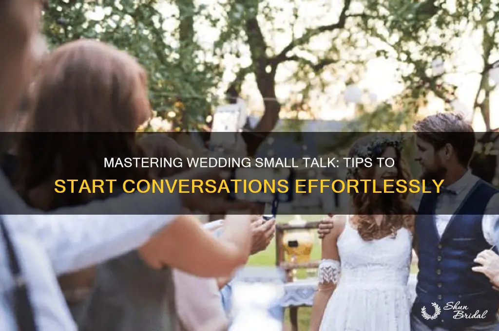 how to start a conversation at a wedding