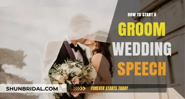 Crafting the Perfect Groom's Wedding Speech: Tips to Begin Confidently