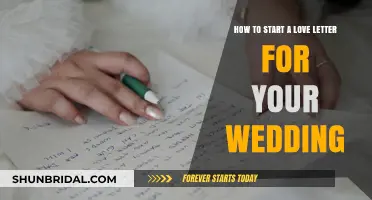Crafting the Perfect Wedding Love Letter: A Heartfelt Beginning Guide