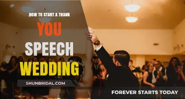 Crafting the Perfect Wedding Thank You Speech: Tips to Begin