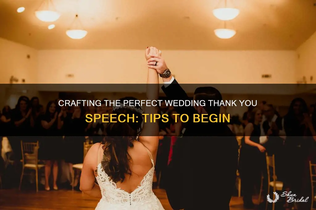 how to start a thank you speech wedding