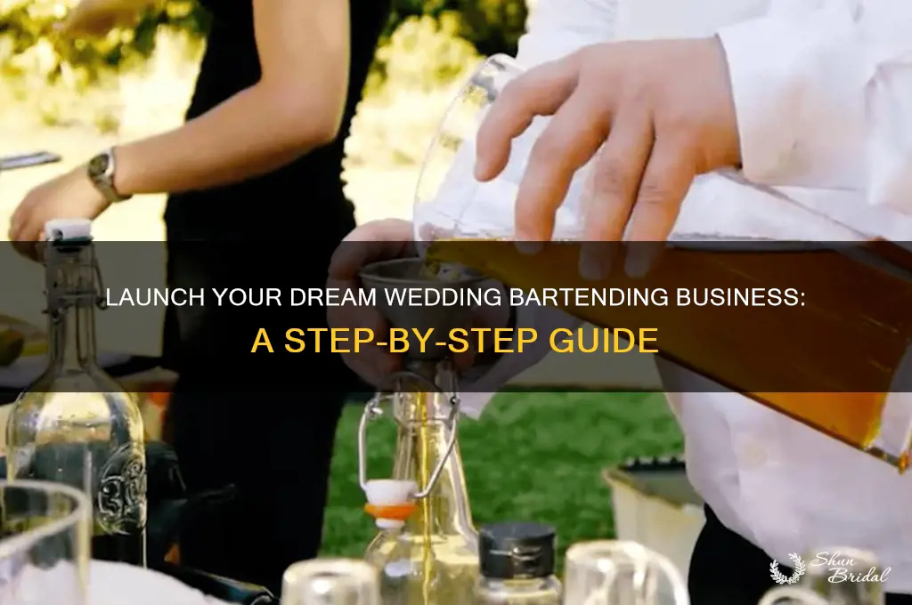 how to start a wedding bartending business