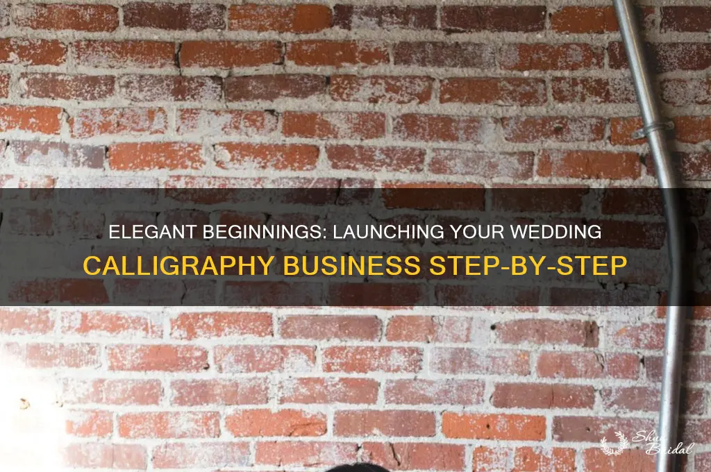 how to start a wedding calligraphy business
