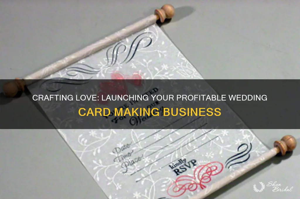 how to start a wedding card making business