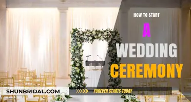 Elegant Beginnings: A Step-by-Step Guide to Starting Your Wedding Ceremony