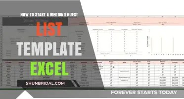 Create Your Perfect Wedding Guest List with Excel Template Tips