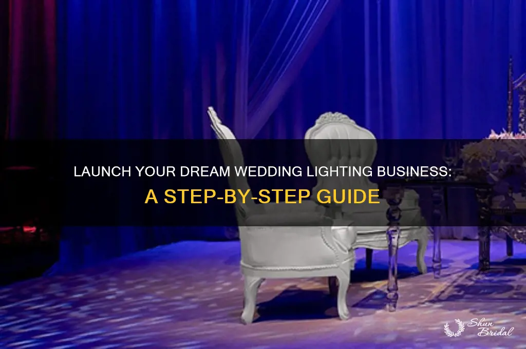 how to start a wedding lighting company