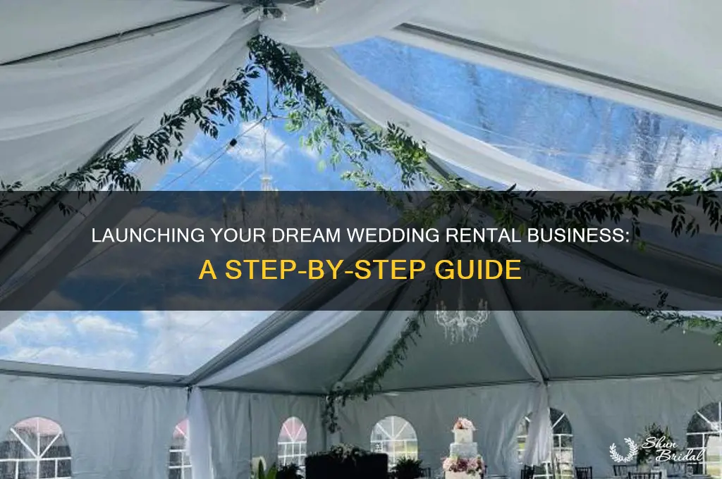 how to start a wedding rental company