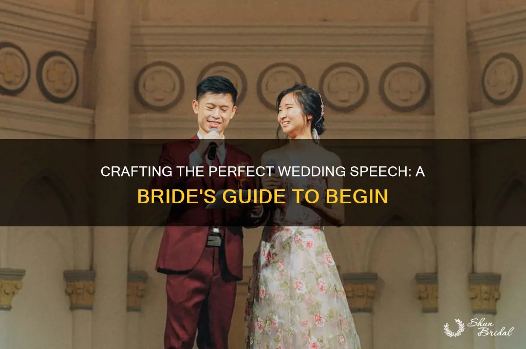 how to start a wedding speech bride