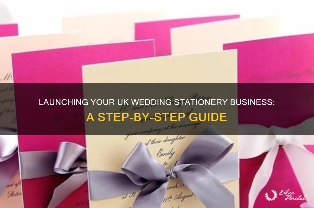 how to start a wedding stationery business uk