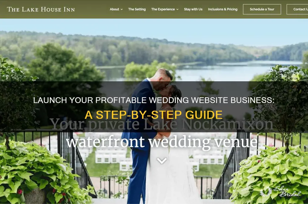 how to start a wedding website business