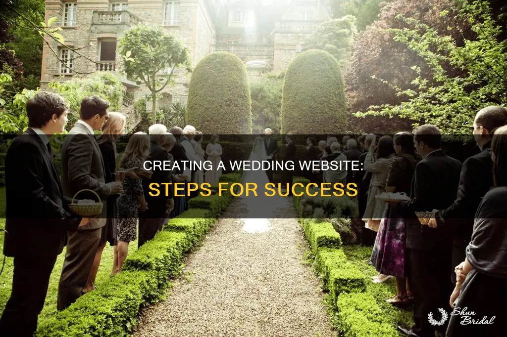 how to start a wedding website