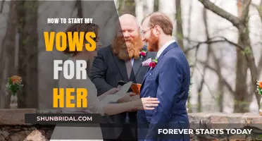 Crafting Heartfelt Vows: A Guide to Begin Your Promise to Her