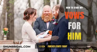 Crafting Heartfelt Vows: A Guide to Begin Your Promises to Him